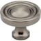 Jeffrey Alexander 1-3/8" Diameter Brushed Pewter Round Bella Cabinet Knob 818BNBDL - alternate 1